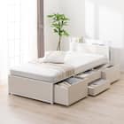 シングルベッドフレーム(CL402 収納・コンセント付き WW/WH) 6枚目画像