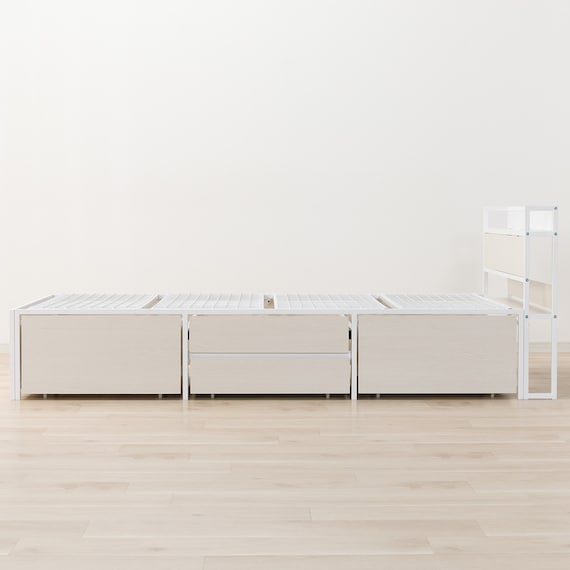 シングルベッドフレーム(CL402 収納・コンセント付き WW/WH) 9枚目画像