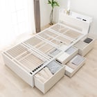 シングルベッドフレーム(CL402 収納・コンセント付き WW/WH) 11枚目画像