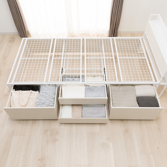 シングルベッドフレーム(CL402 収納・コンセント付き WW/WH) 12枚目画像