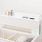 シングルベッドフレーム(CL402 収納・コンセント付き WW/WH) 13枚目画像