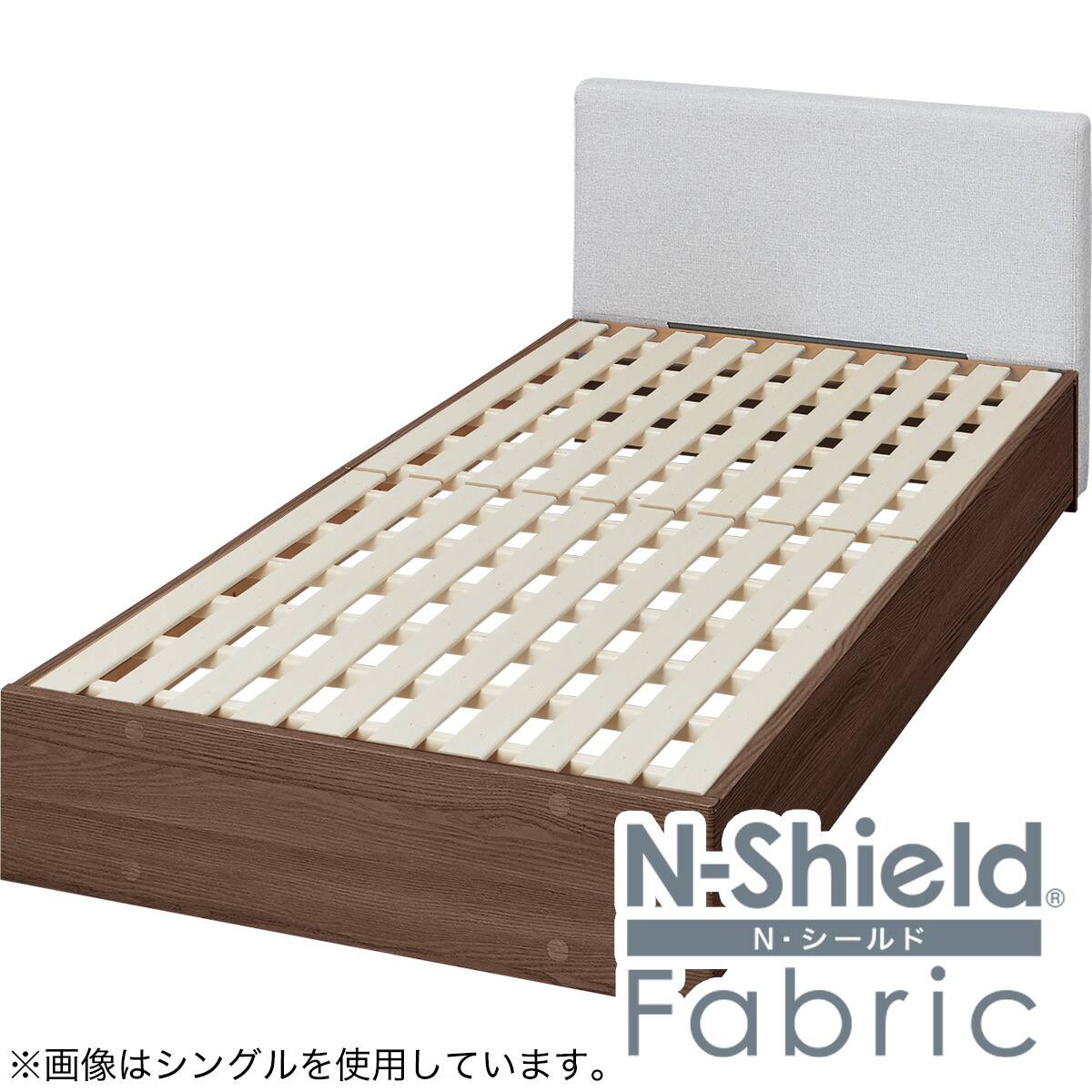 傷・汚れに強い ファブリックベッドフレーム セミダブル ステーション