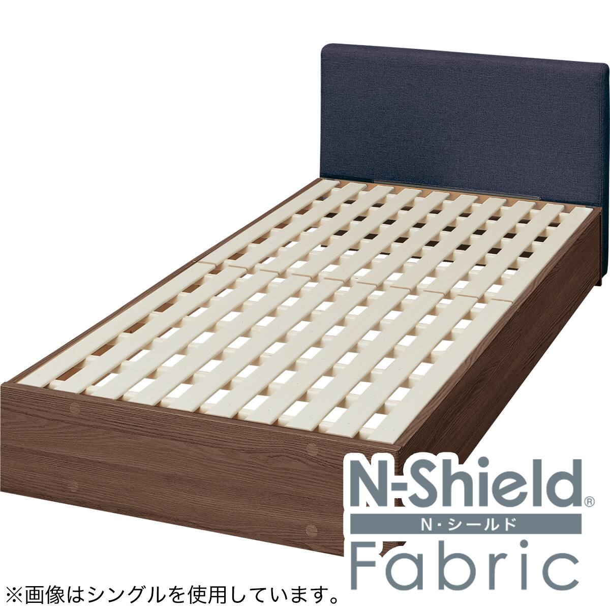 傷・汚れに強い ファブリックベッドフレーム セミダブル ステーション