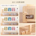 セミシングルショート ベッドフレーム (ボンネルコイルマットレス付き ホワイトウォッシュ) 7枚目画像