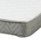 セミシングルショート ベッドフレーム (ボンネルコイルマットレス付き ホワイトウォッシュ) 16枚目画像