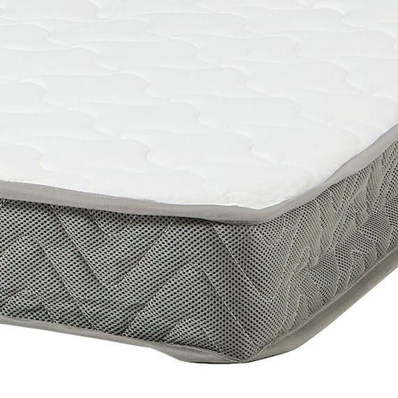 セミシングルショート ベッドフレーム (ボンネルコイルマットレス付き ホワイトウォッシュ) 16枚目画像