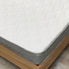 セミシングルショート ベッドフレーム (ボンネルコイルマットレス付き ホワイトウォッシュ) 17枚目画像