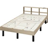 棚付きセミダブルすのこベッド(MD001 GW)