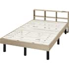 棚付きセミダブルすのこベッド(MD001 GW) 1枚目画像