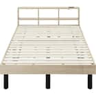 棚付きセミダブルすのこベッド(MD001 GW) 2枚目画像