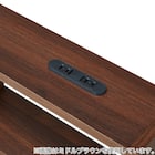 棚付きセミダブルすのこベッド(MD001 GW) 3枚目画像