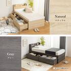 シングル 棚コンセント付きチェストベッドフレーム (SCL 深引きタイプ ホワイト) 13枚目画像