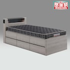 シングル 収納付きベッドフレーム (サイドボックスタイプ) 1枚目画像