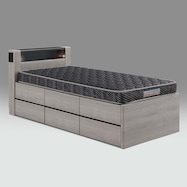 収納付きベッドフレーム (サイドボックスタイプ)【期間限定価格:11/28~1/5まで】