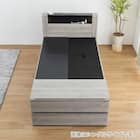 セミダブル 収納付きベッドフレーム (フットボックスタイプ) 4枚目画像