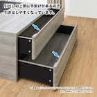 セミダブル 収納付きベッドフレーム (フットボックスタイプ) 6枚目画像