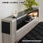 セミダブル 収納付きベッドフレーム (フットボックスタイプ) 7枚目画像