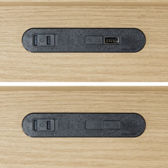 【大容量収納×棚・コンセント付き】チェストベッドフレーム シングル (N-ジオT2-DP 40O-S すのこ LBR) 18枚目画像