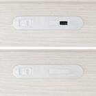 【大容量収納×棚・コンセント付き】チェストベッドフレーム セミダブル (N-ジオT2-DP 40O-S すのこ WW) 19枚目画像