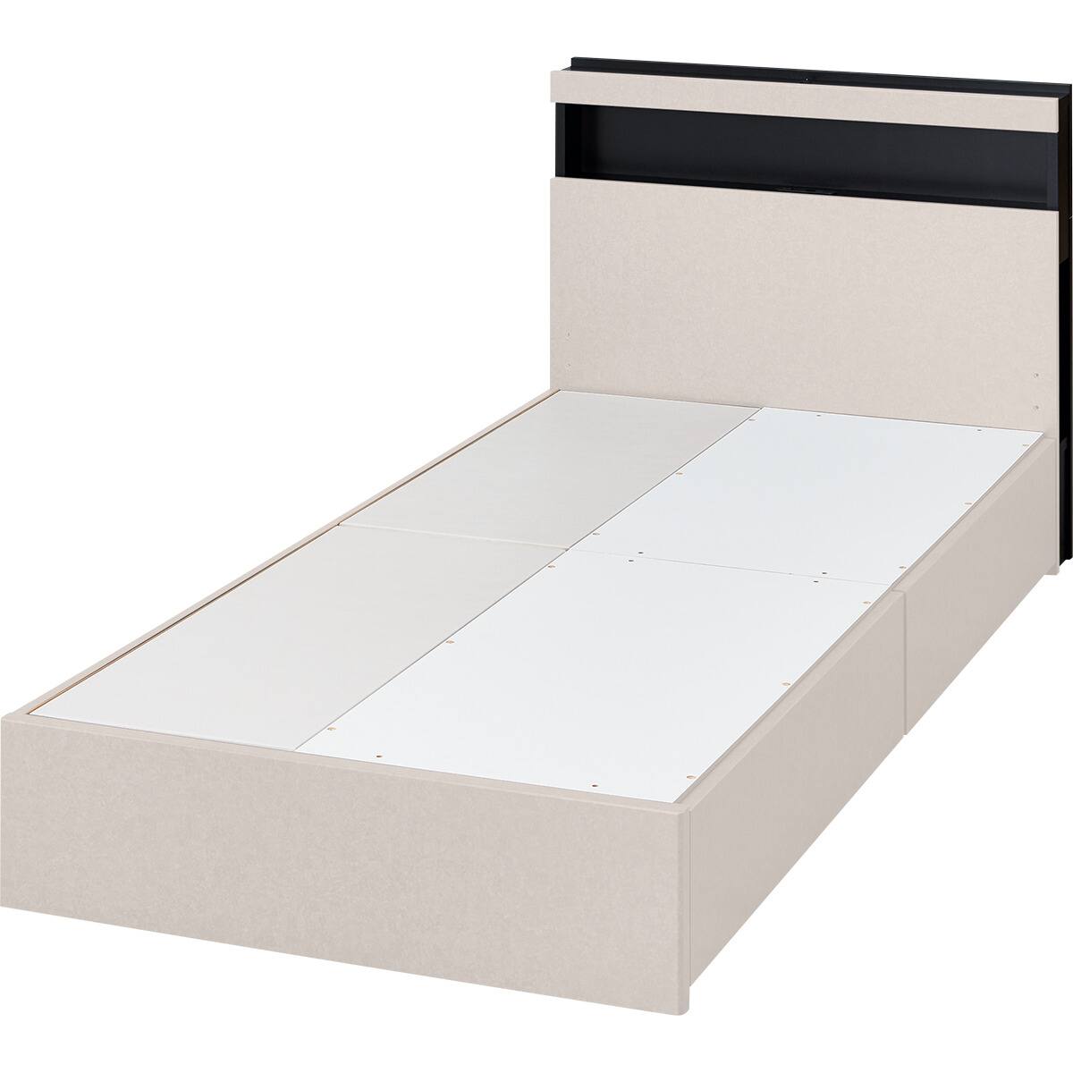 シングル 棚・ 収納付きベッドフレーム(NS-005 浅型 床板 WW) | ニトリ