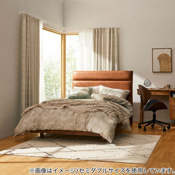 シングルベッドフレーム(ANV002 MBR) 1枚目画像