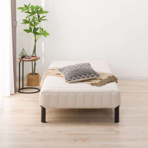 シングル脚付きマットレスベッド(CT002 BE/BK) 8枚目画像