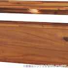 ダブルすのこベッドフレーム(MF501 キャビネット 棚/コンセント/照明付き BR) 7枚目画像