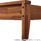 ダブルすのこベッドフレーム(MF501 キャビネット 棚/コンセント/照明付き BR) 8枚目画像