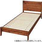 セミダブルすのこベッドフレーム(MF501 フラットタイプ  棚付き BR) 1枚目画像