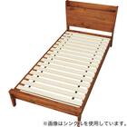 セミダブルすのこベッドフレーム(MF501 フラットタイプ  棚付き BR) 3枚目画像