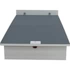 収納付きベッドフレーム シングル ヘッドレスタイプ (OP IB 縦開き 浅型 WW) 5枚目画像