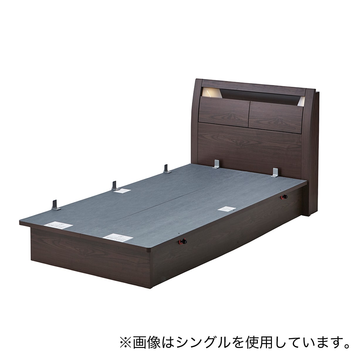 ⭐︎Y.Nさま専用⭐︎ シングルベッドフレーム くみたて式 ⭐︎送料込み！ ニトリ シングル ミニ棚付きベッドフレーム(NS-002 LEG/LOW