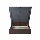 ダブルベッドフレーム(OP IB キャビネット 宮・照明付き たて開き 深型 MBR) 4枚目画像