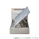 ダブルベッドフレーム(OP IB キャビネット 宮・照明付き よこ開き 深型 WW) 8枚目画像