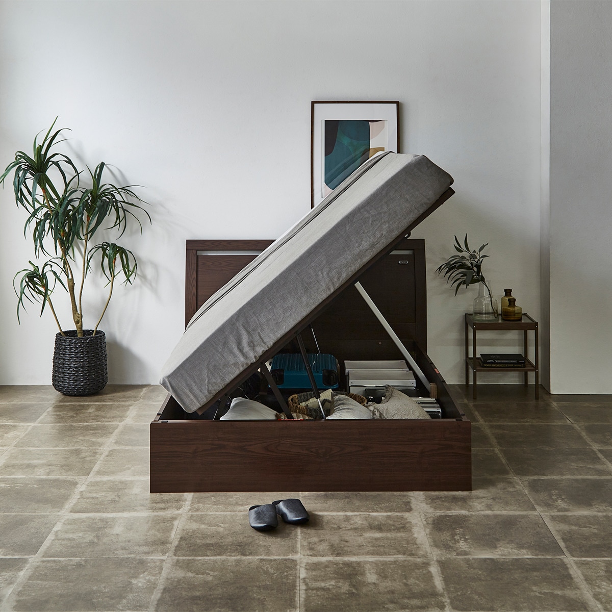 ダブルベッドフレーム(OP IB フラット よこ開き 深型 MBR) | ニトリ