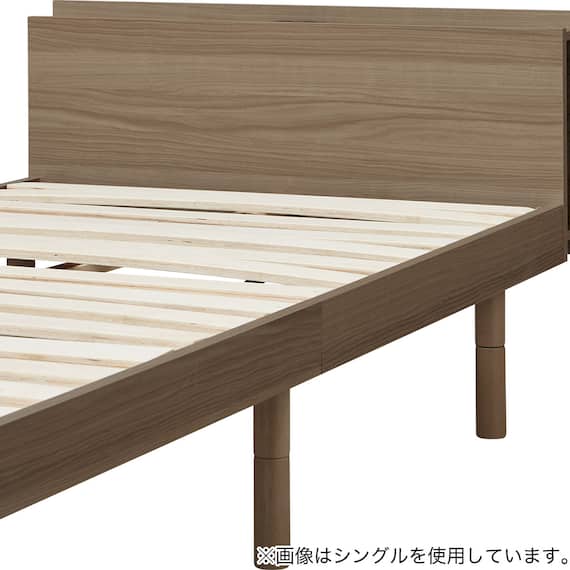 セミダブルすのこベッドフレームマットレスセット(BF501 MBR/RX05EC) 7枚目画像