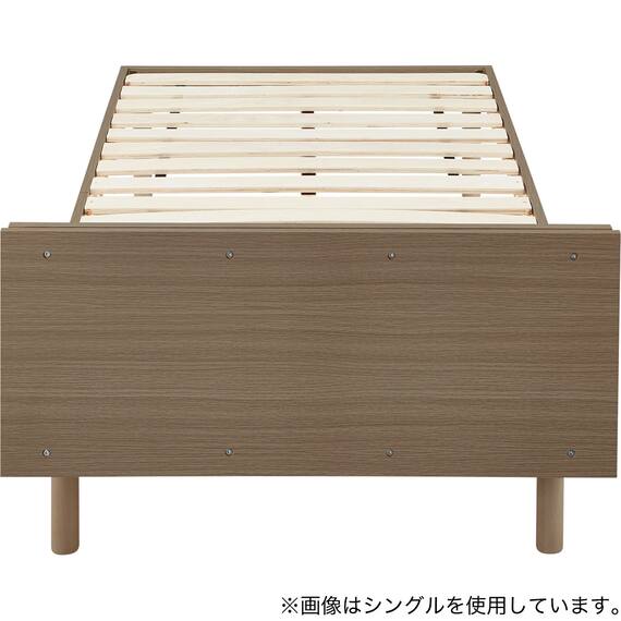 セミダブルすのこベッドフレームマットレスセット(BF501 MBR/RX05EC） 9枚目画像