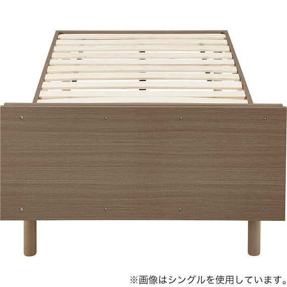 セミダブルすのこベッドフレームマットレスセット(BF501 MBR/RX05EC) 9枚目画像