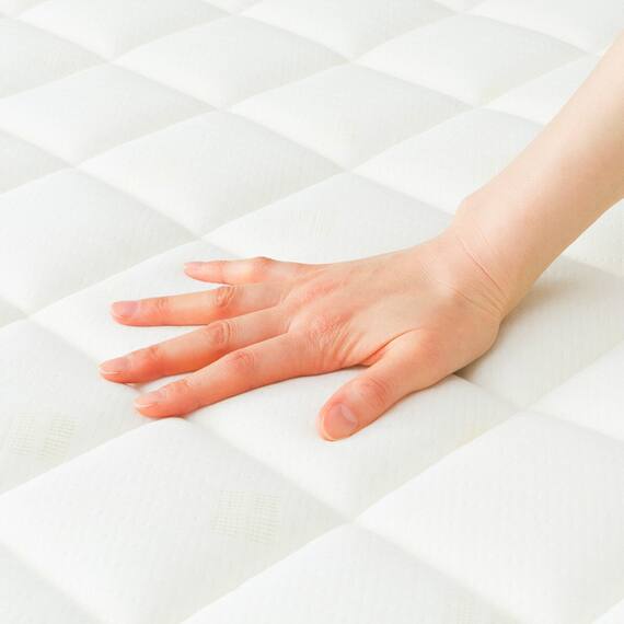 セミダブルすのこベッドフレームマットレスセット(BF501 MBR/RX05EC） 13枚目画像