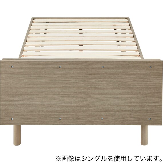 すのこベッド + マットレスセット セミダブル (BF501 S GW/RX05EC） 9枚目画像