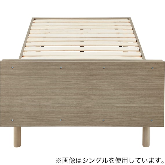 すのこベッド + マットレスセット セミダブル (BF501 S GW/RX05EC) 9枚目画像