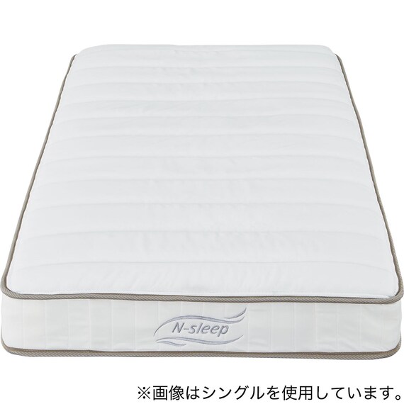 すのこベッド + マットレスセット セミダブル (BF501 S GW/Nスリープ C1-05 EM） 11枚目画像