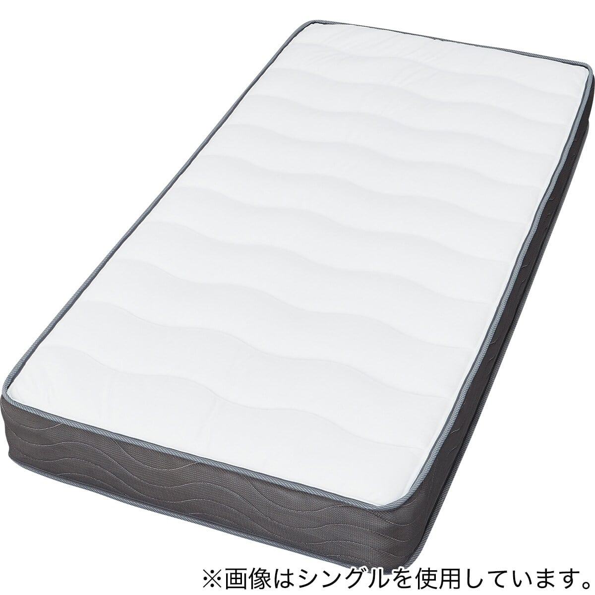 すのこベッド + マットレスセット セミダブル (BF501 S GW/ZC001 EM
