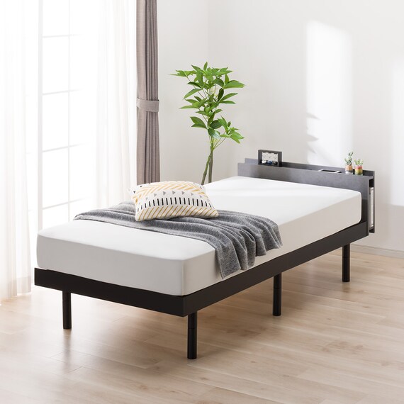 シングルすのこベッドフレーム(BF501 GY) 1枚目画像