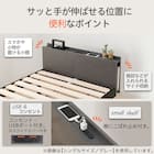 シングルすのこベッドフレーム(BF501 GY) 2枚目画像