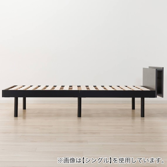 セミダブルすのこベッドフレームマットレスセット(BF501 GY/RX05EC) 4枚目画像