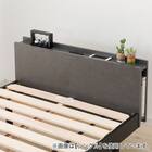 セミダブルすのこベッドフレームマットレスセット(BF501 GY/RX05EC） 5枚目画像