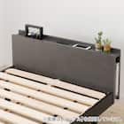 セミダブルすのこベッドフレームマットレスセット(BF501 GY/RX05EC) 5枚目画像