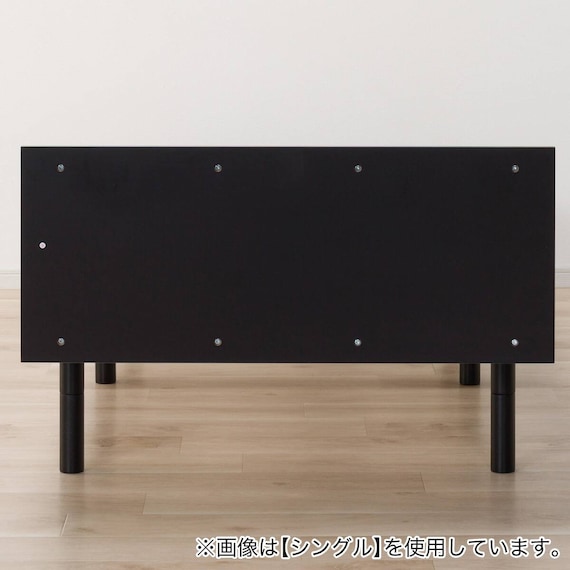 セミダブルすのこベッドフレームマットレスセット(BF501 GY/RX05EC) 7枚目画像