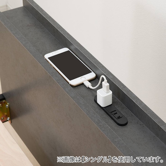 セミダブルすのこベッドフレームマットレスセット(BF501 GY/RX05EC) 8枚目画像